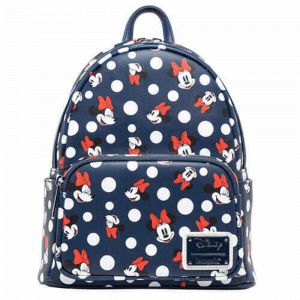 Funko Sac A Dos Loungefly - Mickey - Minnie Mouse &agrave; Pois Bleu