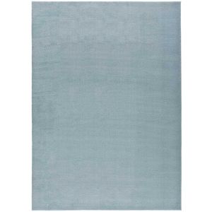 Tapis uni lavable bleu, 60x120 cm