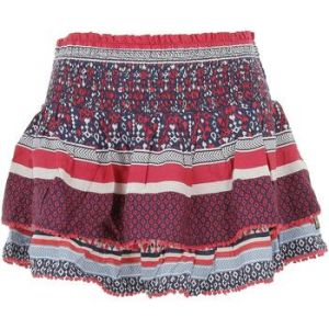 Superdry Jupe Vintage tiered mini skirt Bleu marine Taille : 36