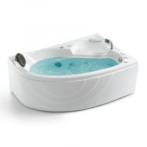 Baignoire balnéo asymétrique 150x100 cm KENYA DROITE IMASSAGE