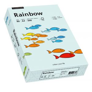 Image de Papyrus 88042695 - Ramette de 500 feuilles de papier Rainbow 21 x 29,7 cm, 80 g/m², bleu clair