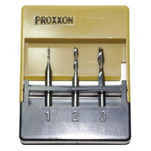 Image de Proxxon micromot Jeu de 3 fraises Proxxon sur tige en métal dur (1 - 2 - 3 mm) Ø tige 3 mm