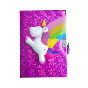 Journal Intime 15 x 21 cm 140 pages Kawaii Licorne