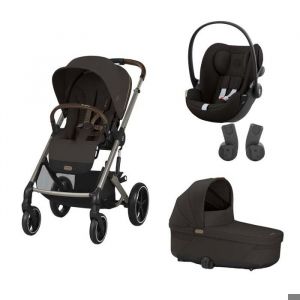 CYBEX - POUSSETTE TRIO Balios S Lux + Nacelle Chocolate Brown+ Cloud G I-Size Magic Black
