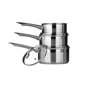 Premier housewares Lot de 3 casseroles Inox 16/…