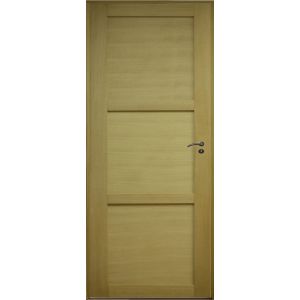 Bloc Porte Ayous 3 Panneaux H204 X L83 Poussant Gauche Côtes Tableau +poignée Gd Menuiseries