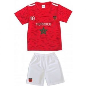 Ensemble Short Et Maillot De Foot Maroc Enfant (Taille 6 Ans,Couleur Rouge)