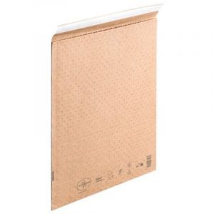 La couronne Pochette matelass&eacute;e &agrave; bulles 350 x 470 mm - 100% papier brun - Lot de 50