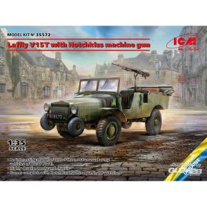 ICM Maquette Véhicule militaire : Laffly V15T with Hotchkiss machine gun