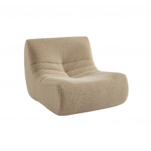 Chauffeuse tissu alpaca 1 place, beige