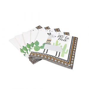 Lot de 20 serviettes papier ho lama