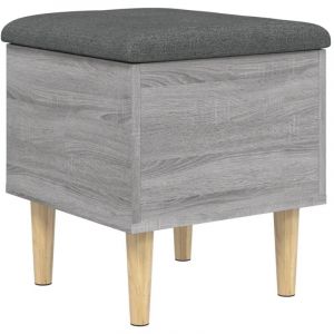VidaXL Banc de rangement sonoma gris 42x42x46 cm bois d'ingénierie