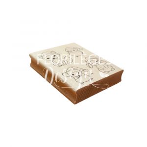 Florilèges Design Tampon bois Copains de Noël
