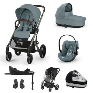 CYBEX - Poussette TRIO Balios S Lux + Nacelle Cot S Lux + Siège auto Cloud G Plus SET XL Stormy Blue