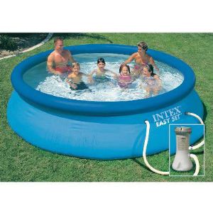 Intex 56422FR - Piscine hors sol autostable Easy Set ronde Ø 366 x 76 cm