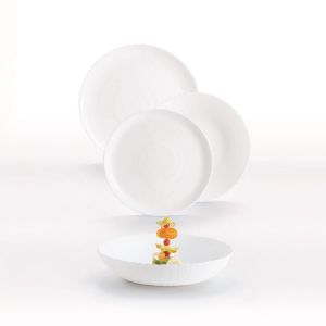 Luminarc Service de table Ammonite blanc - 18 pièces