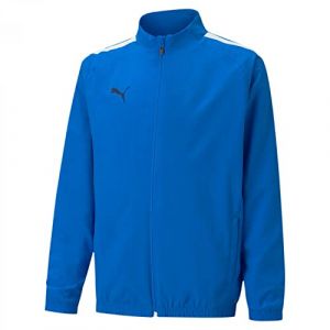 Puma Mixte enfant Teamliga Sideline Jkt Jr veste, Bleu Électrique Limonade Blanc, 10 ans EU