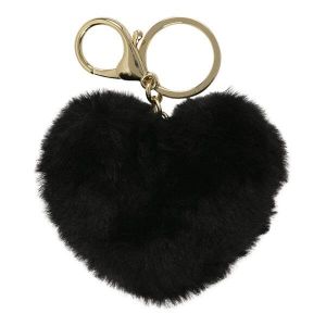 Draeger Porte-clés peluche Cœur noir