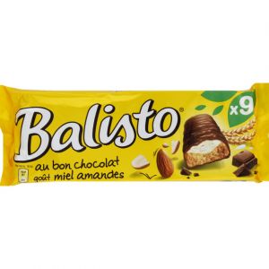 Balisto Barres au lait, miel et amandes - Le paquet de 166,5g