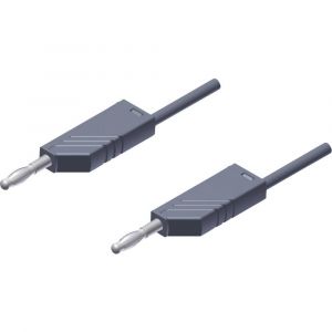 SKS Hirschmann Cordon de mesure 934066106 [ Banane m&acirc;le 4 mm - Banane m&acirc;le 4 mm] gris 2 m 1 pc(s)