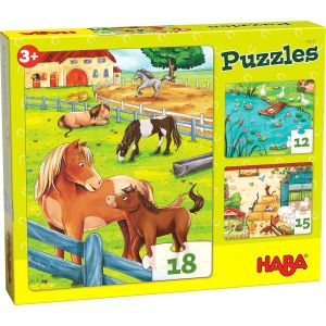 Haba Puzzles Animaux de la ferme