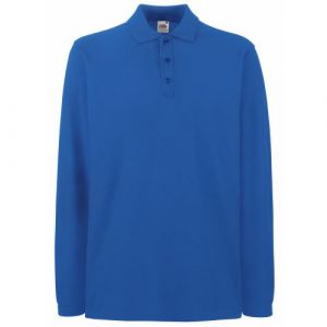 Image de Fruit Of The Loom - Polo à manches longues - Homme (2XL) (Bleu royal) - UTBC1383