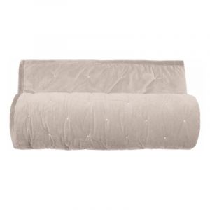 Vent du Sud Couvre lit velours matelassé surpiqué 'Gipsy' toutes dimensions Gipsy Naturel - 180 x 240 cm pour lit 1 place