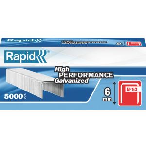 Rapid 40303083 - Lot de 5000 agrafes N&deg;53 6mm