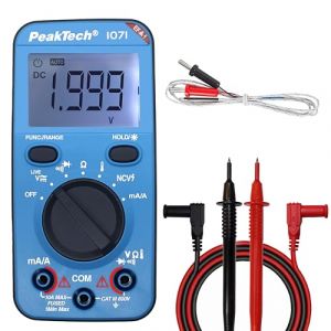 PeakTech P1071 - Multim&egrave;tre num&eacute;rique 10A AC/DC avec fonction Auto-Range - Multim&egrave;tre num&eacute;rique de haute qualit&eacute; avec affichage LCD de 2 000 comptes