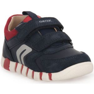 Geox Bébé garçon B Iupidoo Boy D Basket, Bleu Marine/Rouge, 21 EU