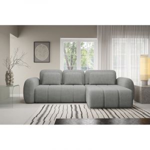 Canapé d’angle convertible CIANTI – canapé lit 304 cm avec coffre de rangement Gris