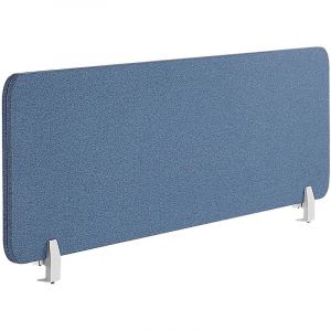 Beliani Séparateur de bureau 130 x 40 cm bleu WALLY