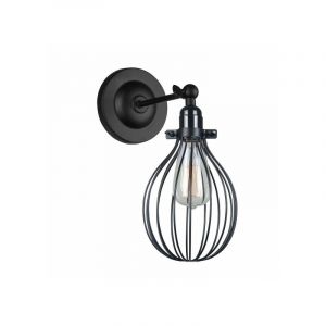 Italux Applique murale industrielle et r&eacute;tro Lesto Noir