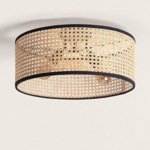 TechBrey Plafonnier en Rotin Huela Naturel