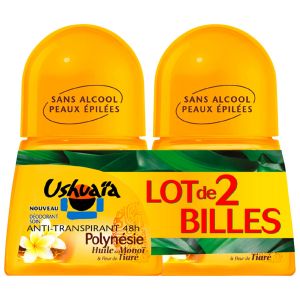Ushua&iuml;a D&eacute;odorant Mono&iuml; - Les 2 Roll-on de 50 ml