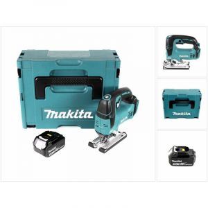 Makita DJV 182 F1J Scie sauteuse sans fil 18V Brushless 26mm + Coffret de transport Makpac + 1x Batterie BL1830 3,0 Ah - sans Chargeur