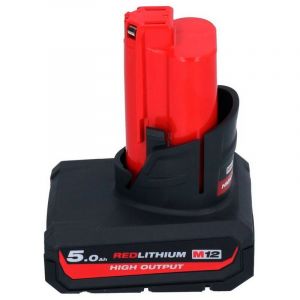 Milwaukee Batterie 12V Li-Ion 5,0 Ah high output M12 HB5 4932480165