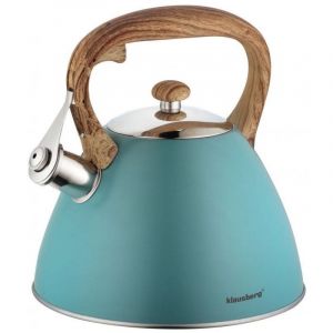Image de Klausberg KB-7263 Bouilloire à sifflet Turquoise 3 l
