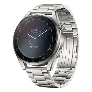 Huawei Montre Connectée Watch 3 Pro 4G 55026783 1.4 AMOLED Mesure de la Fréquence Cardiaque Android 10 Acier Inoxydable