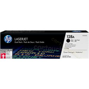 HP CE320AD - Pack de 2 toners 128A noirs 2000 pages