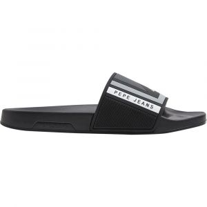 Pepe Jeans Tongs Slider Flag EU 41 Black