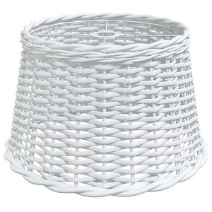 VidaXL Abat-jour blanc Ø45x28 cm osier 364386