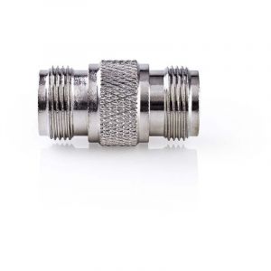 Nedis Adaptateur Satellite et Antenne | N Female | N Female | Plaqu&eacute; nickel | 75 Ohm | Droit | M&eacute;tal | Argent | 10 pi&egrave;ces | Sac en plastique NE550687720