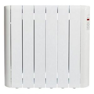 Haverland RCE6S - Radiateur électrique à inertie fluide caloporteur, design compact, thermostat digital, usage idéal 1-6h/jour, pièces de +/- 10-15 m², 900 W, Blanc