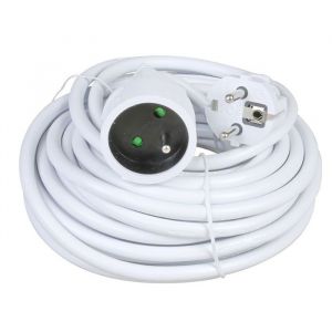 Image de Shop-story - Rallonge Électrique 10m – 3500W 220-240V Blanche Intérieur