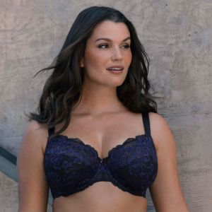 Soutien-gorge emboitant bleu minuit