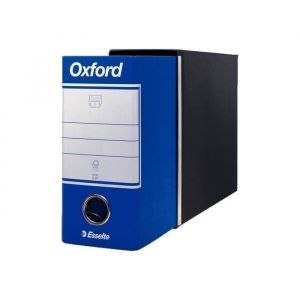 Esselte Classeur à levier - Oxford - 80 mm - 230 x 180 mm - Bleu - Pack de 12