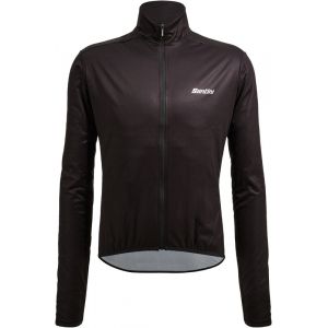 Santini Nebula Windbreaker Men, noir S Vestes route