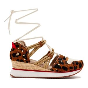 Gioseppo Baskets SNEAKER ABIERTA CON CUÑA PARA MUJER KEWASKUM LEOPARDO