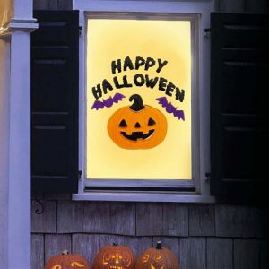 Fiesta guirca Sticker gel réutilisable happy halloween 20x25cm 24796